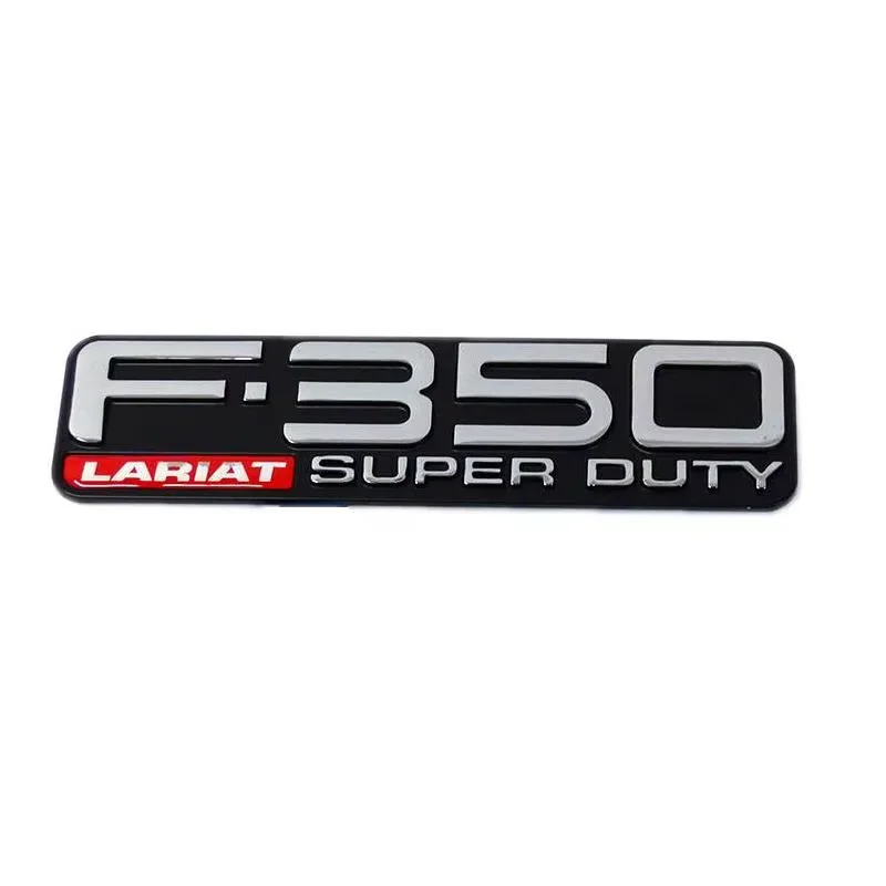

Car Badge Embleme Emblema For F350 F-350 Lariat F350lariat F-350lariat Super Duty with 2pins Auto Sticker Emblem