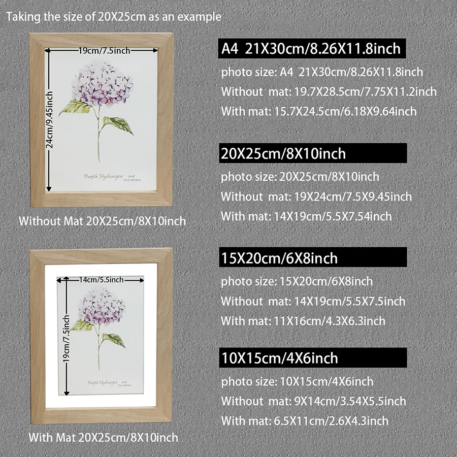 1Pc Natural Wood Photo Frames For Picture Wall 10X15 15X20 20X25 A4 Pictures Frame Stand For Photo Decor Commemorative Gift