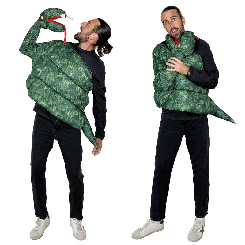 فانتازيا مضحك مخيف بيثون تأثيري المرحلة Disfraz زي الكبار الرجال النساء الخيال هالوين كرنفال ملابس للحفلات يي ؛ 4