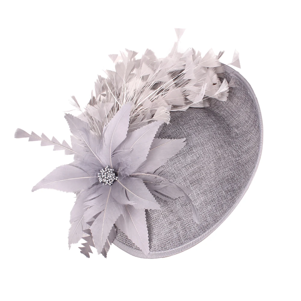 Wedding Party Show Hats DIY Bride Headdress French hat Fashion Hair Accessories Millinery Cocktail Headwear Women Ladies view 3