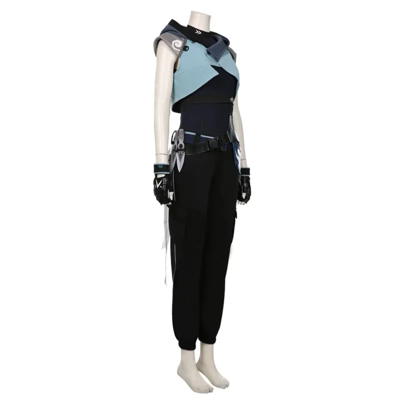 QQ8 Game Valorant Jett Cosplay Kostuum Halloween Carnaval Kostuum Jumpsuit Outfits Gift5Lk¥