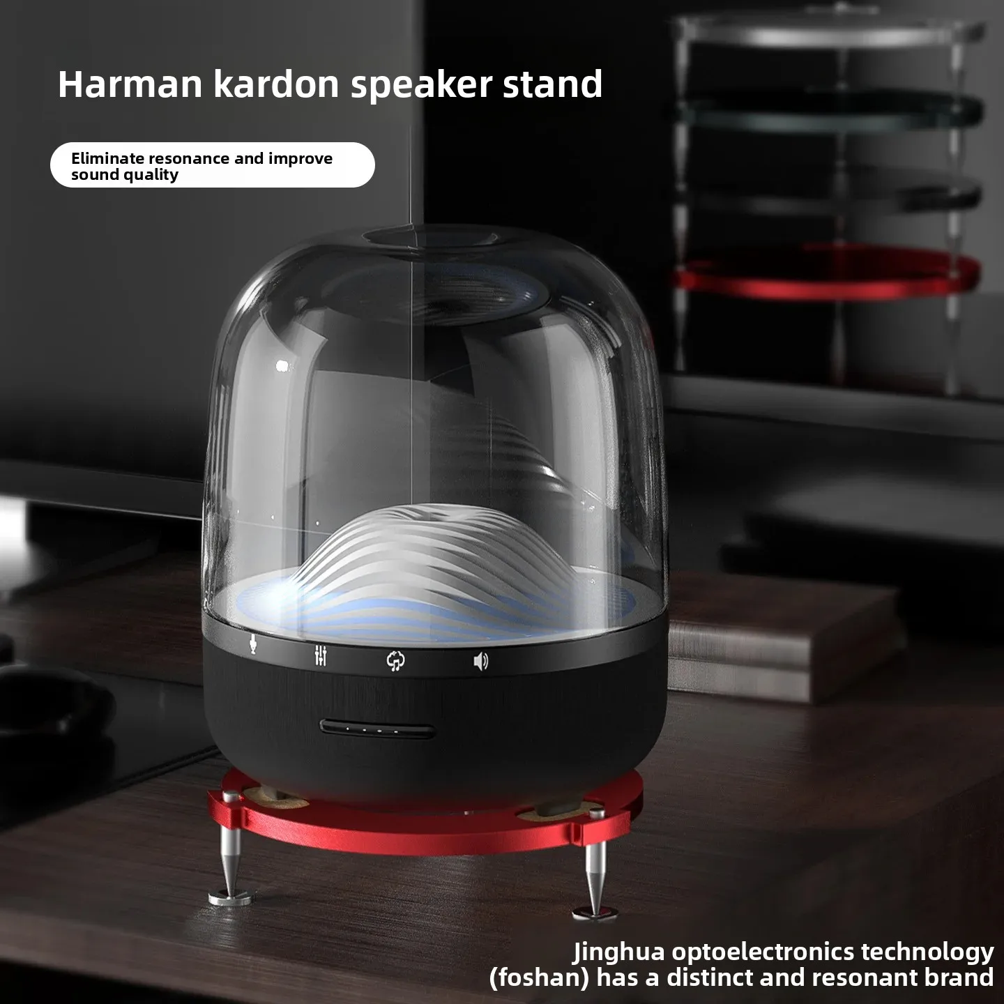 

Кронштейн для аудиосистемы Harman Kardon, стеклянный, для 3/4/5 поколения, настольный, из алюминиевого сплава, с цельным амортизатором