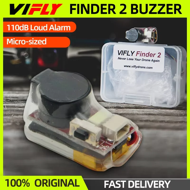 VIFLY Finder 2 V2 Drone Buzzer Tracker Lost Model Beeper Alarm Built-in Battery For RC Airplane FPV Drone Quadcopter