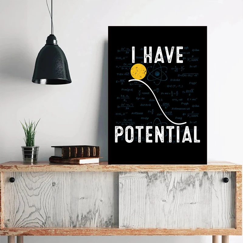 Physics Physicist Nerd Art Poster  Thermodynamics Print Canvas Painting Wall Nordic Picture Club for Science Lab Decor Gifts
