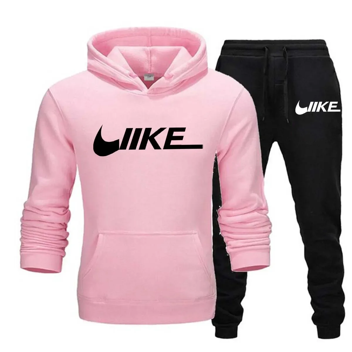 New Sport Brand 2-piece Set Sportswear Hooded Sweatshirt+drawstring Pants Hoodie Running Sportswear for Men Women 2025