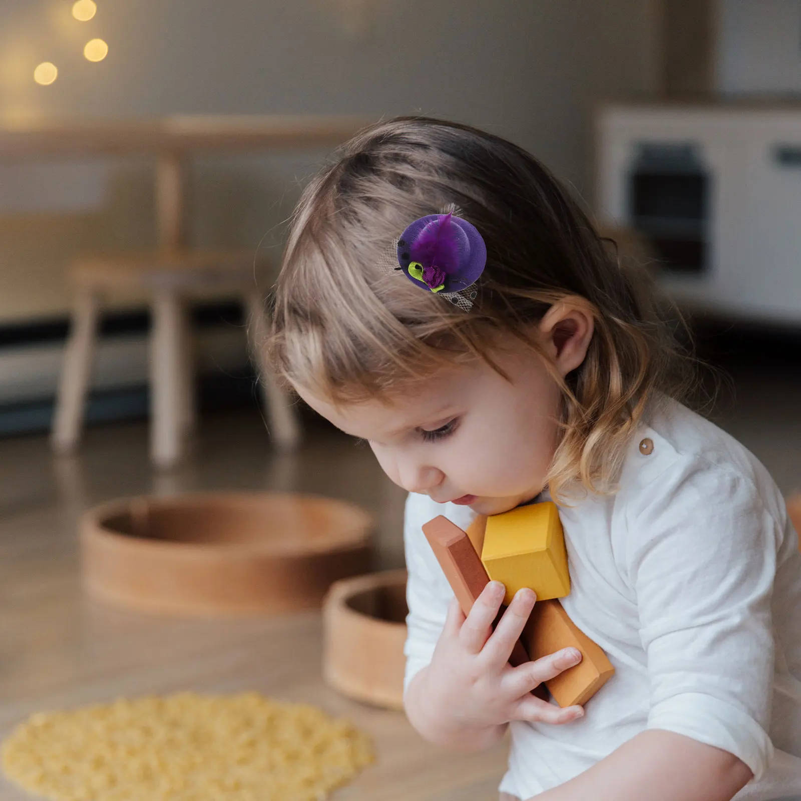 

12 шт., детская заколка для волос, праздничная шляпа, стиль 5,5 см, очаровательная заколка для волос, аксессуары для дня рождения, рождественской вечеринки, заколка для волос