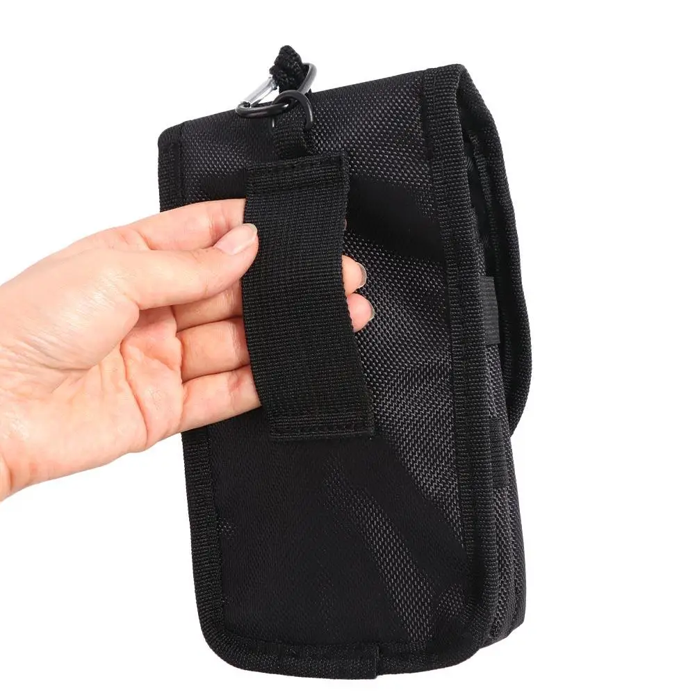 Oxford Men's Multifunction Wallet Waterproof 3 Compartments Mobile Phone Belt Pouch Large Capacity with Pen Insertion Pocket