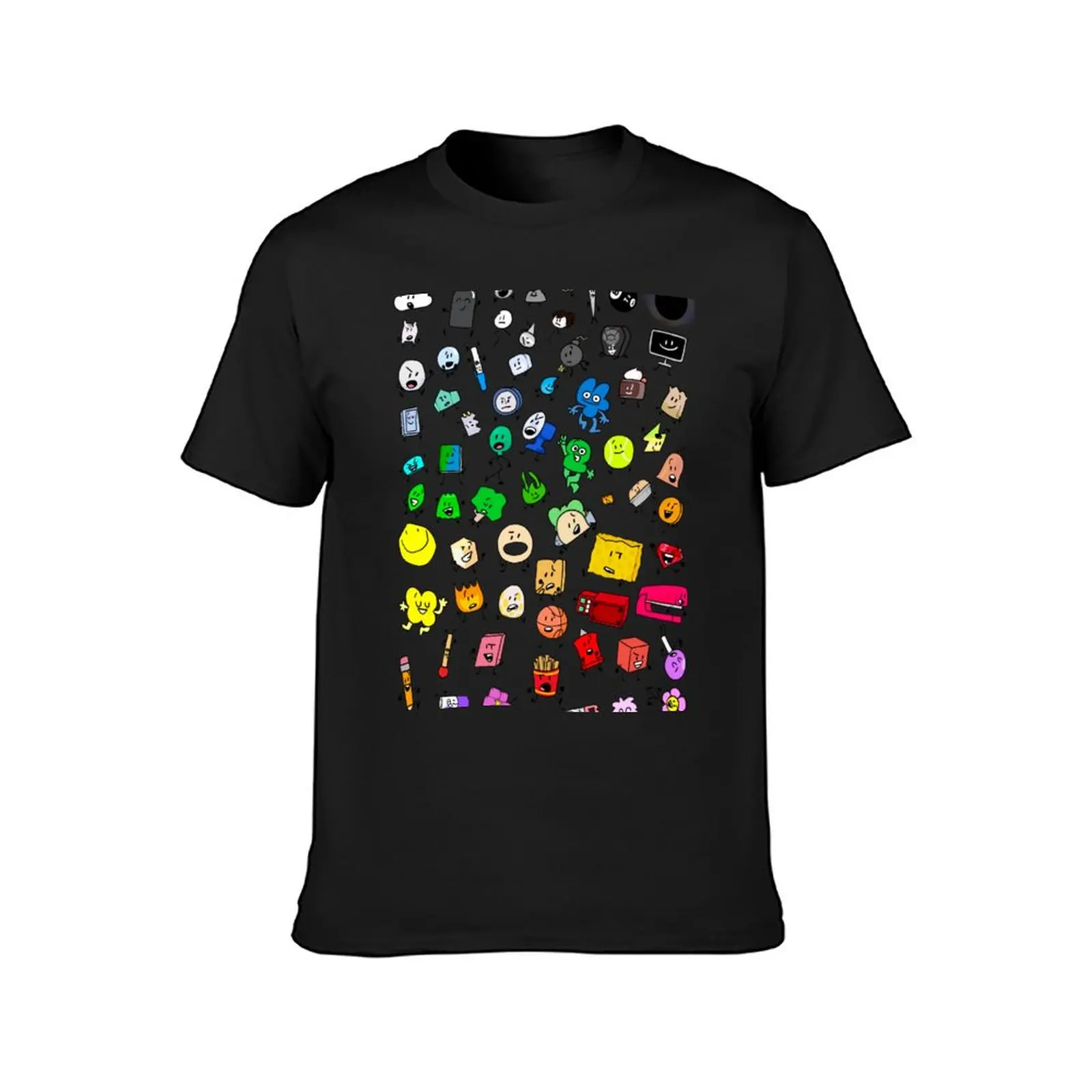 BFDI All Characters (Transparent) T-Shirt animal prinfor boys blacks oversizeds korean fashion sweat shirts, men