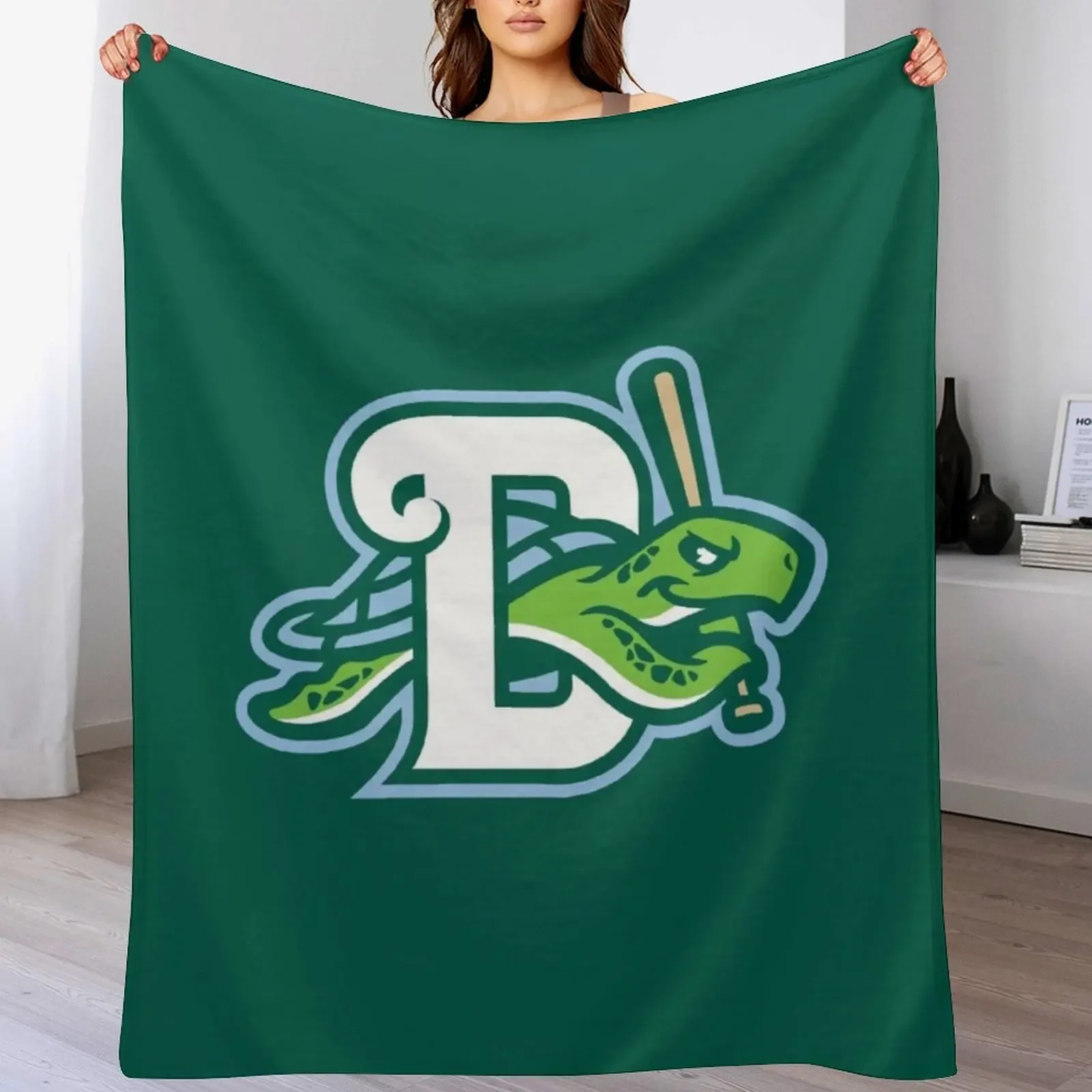 The Daytona Tortugas Throw Blanket Color Fast Cozy Throw Blanket