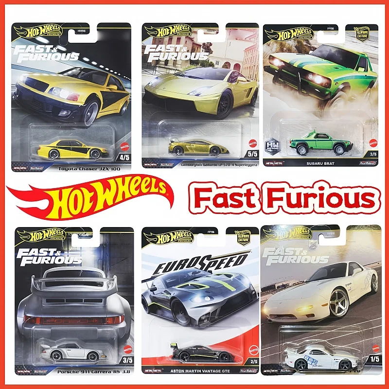 

Hot Wheels Premium Fast Furious Diecast Sports Car Toyota Chaser Jzx 100 Alloy Metal For Adult Hobby Collectors Real Riders