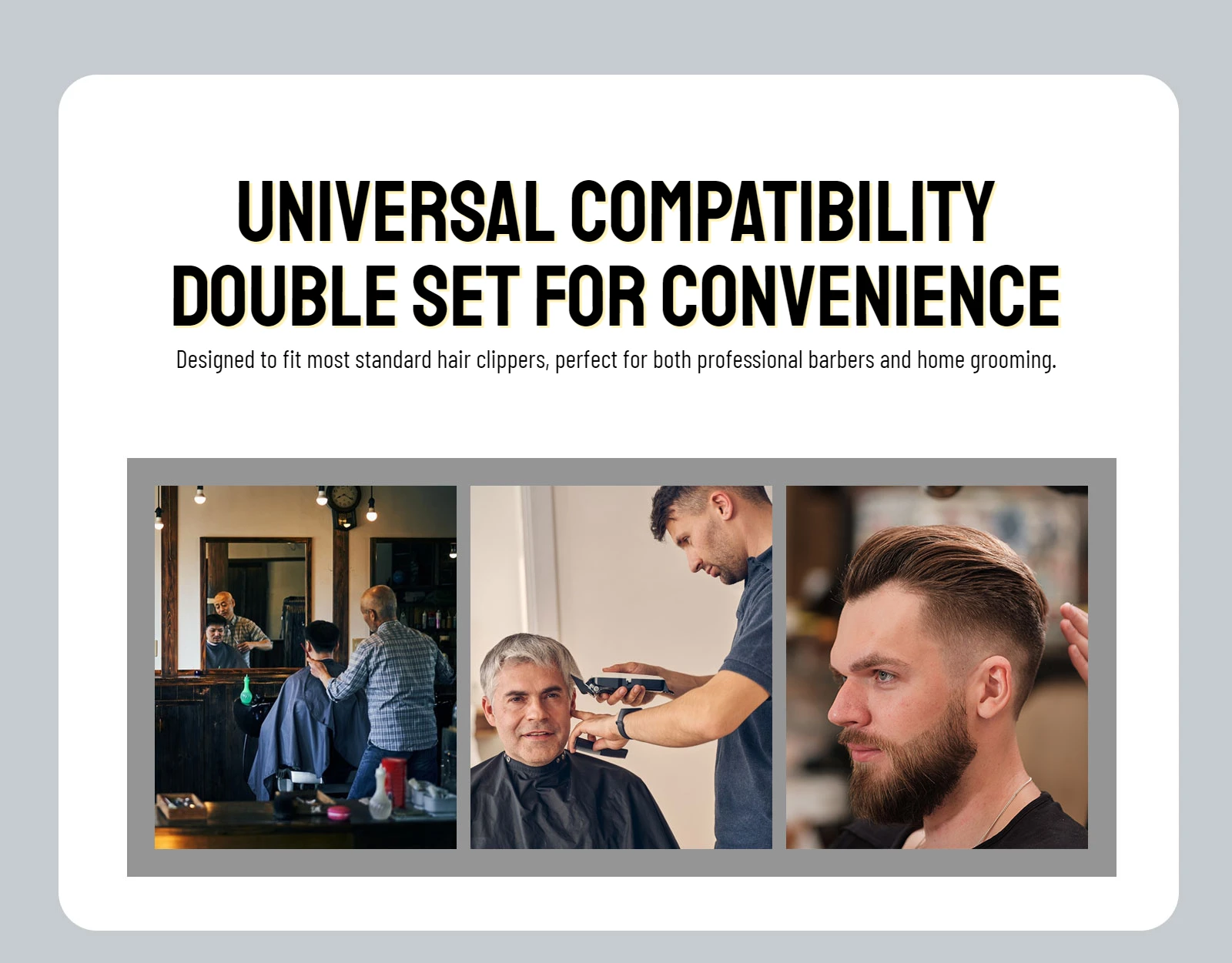 2 Stücke Professionelle Koteletten Friseur Haarschnitt Führungskamm Haarschneidemaschine Grenzkämme Trimmer Wachen Befestigung Styling Werkzeuge 3mm/4,5mm – Detail 4