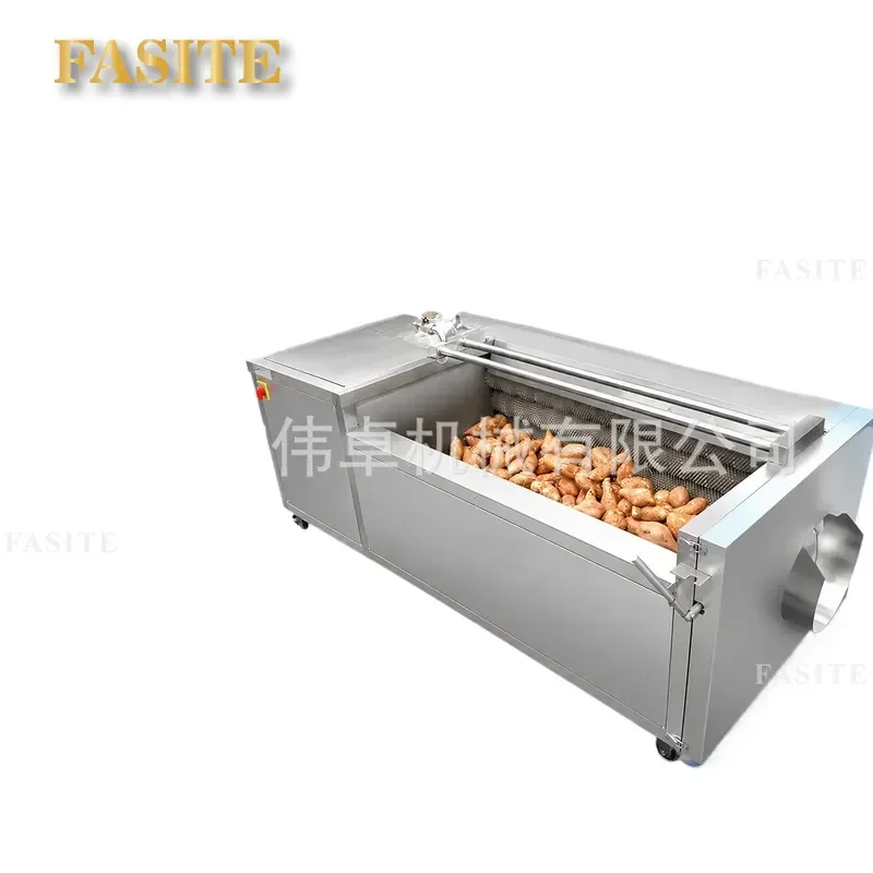 For Taro Potato Carrot Brush Cleaning and Peeling Machine Vegetable Root Crop Washer Peeler Equipment Efficient Kitchen Tool