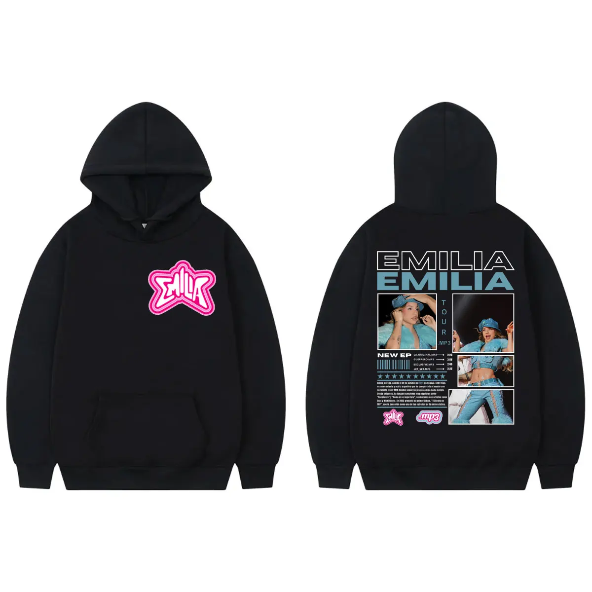 

Emilia Mernes MP3 Tour Merch Hoodie Men Women Clothing Fashion Aesthetic Hooded Sweatshirts Harajuku Hip Hop Oversized Pullovers