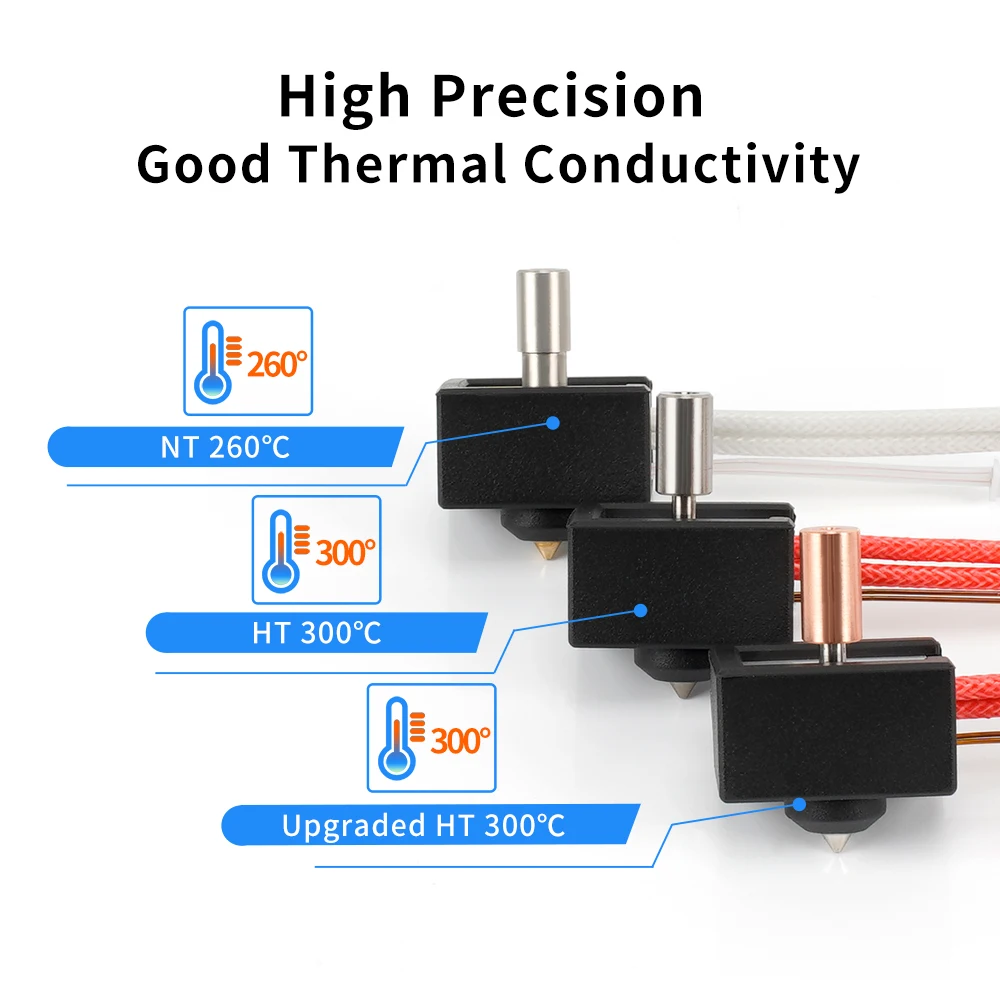 Ender-3 S1 High Heating Block Kit Sprite Extruder Hotend Kit for Ender-3 S1 Pro/ CR-10 Smart Pro/Sermoon V1 & V1 Pro