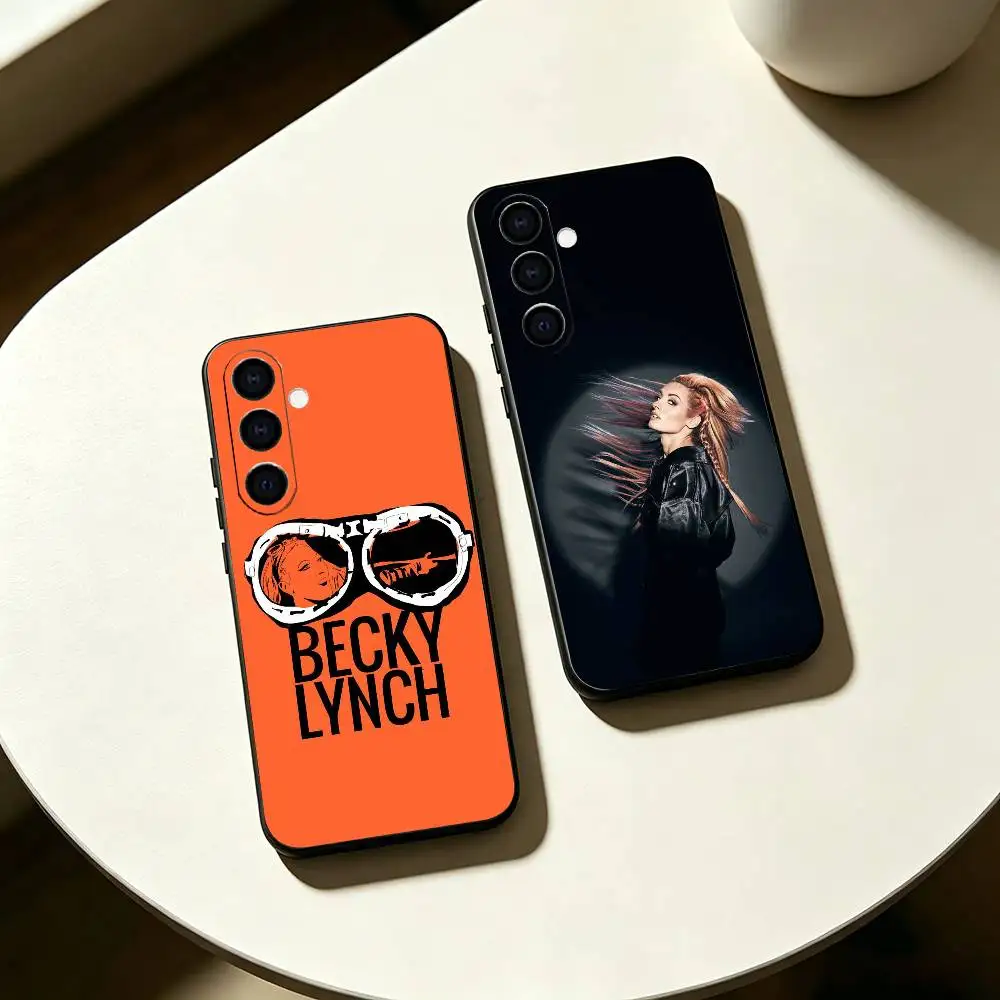 Wrestler B-Becky Lynch Phone Case For Samsung Galaxy A73,A72,A71,A70,A53,A52,A51,Soft Silicone Black Cover