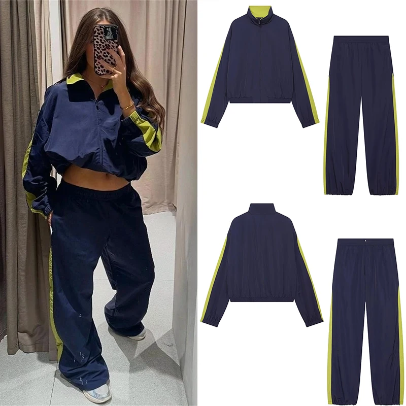 Guobioziy Women's Slim-Fit Long Sleeve Jacket Set 2026 Spring-Autumn New French Casual Daily Fashion Punk Commuter Street Style