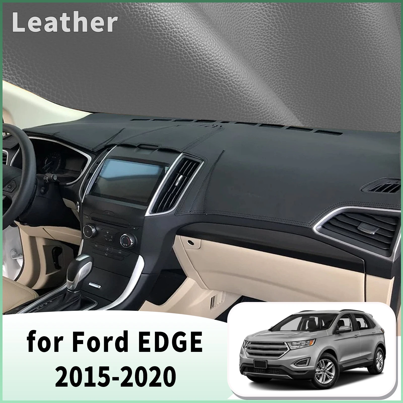 for Ford EDGE 2015-2019 2020 Endura Dash Mat Dashboard Cover Dashmat Universal Anti-Reflection Heat Insulation Sun Protection