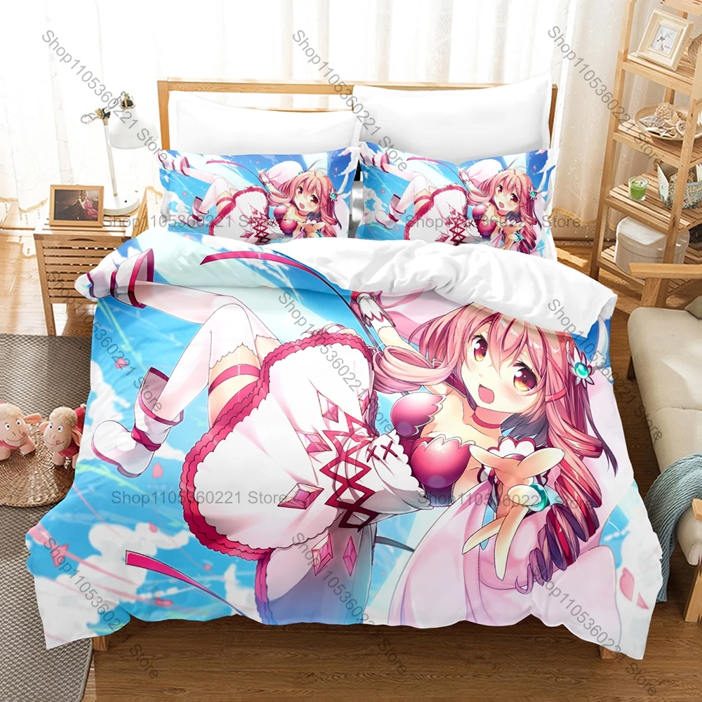 

Anime Soushin Shoujo Matoi Bedding Set, Duvet Cover & 2 Pillowcases, Vivid Heroine Pattern Breathable Fabric All Season Use