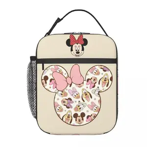 Minnie Mouse isolated lunch bag, lovely accessories, picnic, school storage, food boxes, beautiful, girls, children, bags 10 Main Sales Bolsa Bolsa - №4