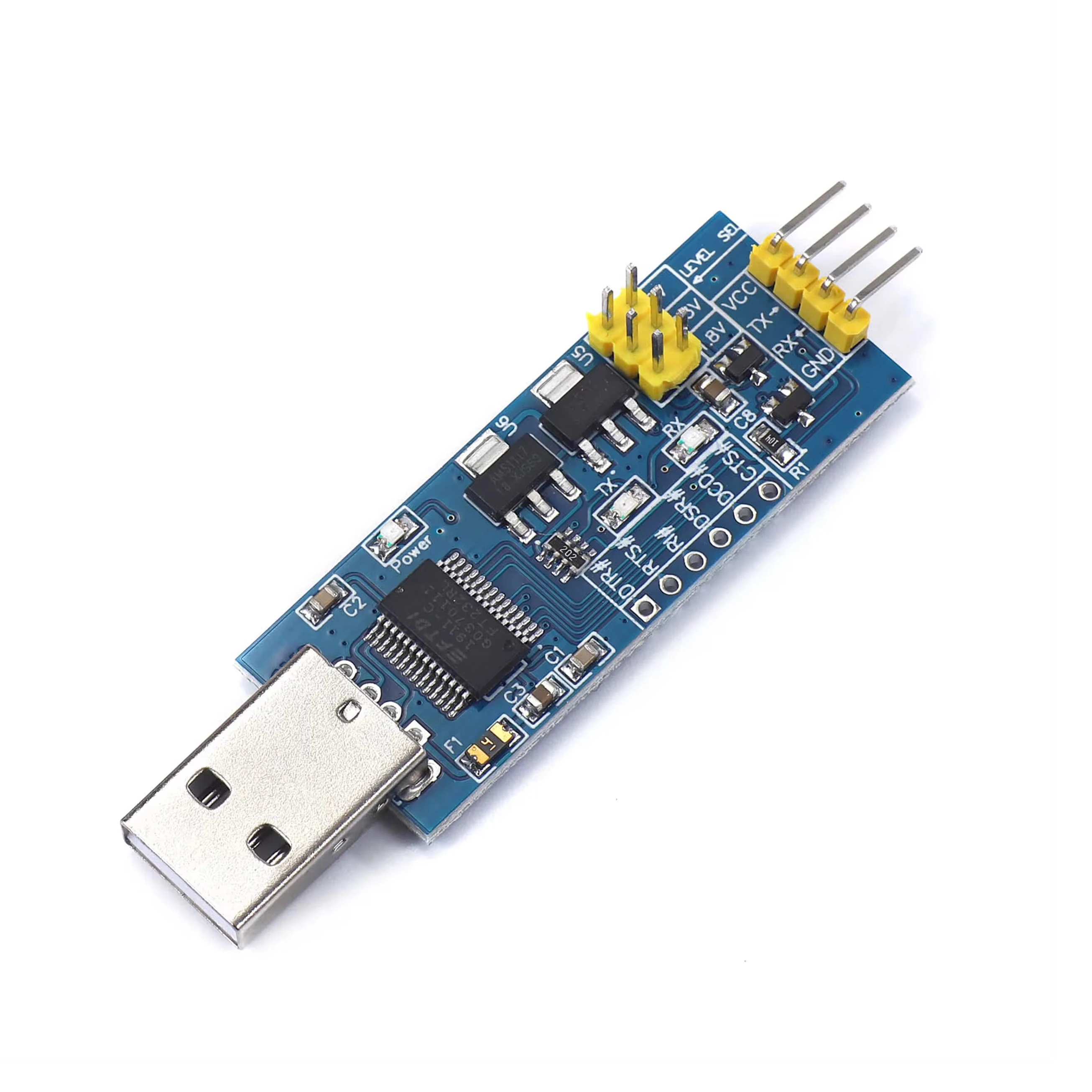 FT232RL serial port module USB to TTL serial port small board 5V 3.3V 1.8V level Download the burn line