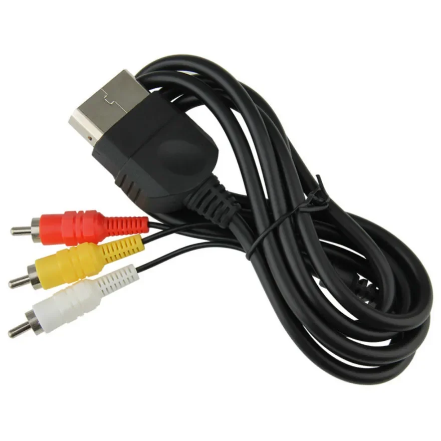 1.8m 6ft AV Audio Video Composite Cable 3 RCA Wire Cord Lead Adapter Converter For Xbox 30pcs