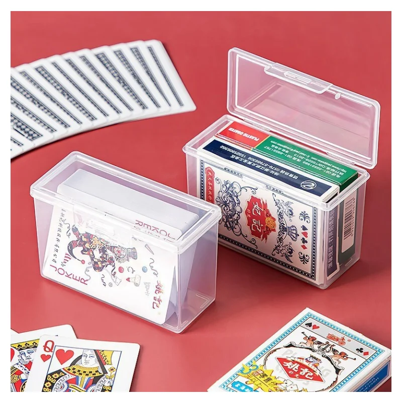 

Plastic Clear Storage Box Storage Box Multipurpose For Game Card Rectangular Business Card Credit Card Holder Case Organizer