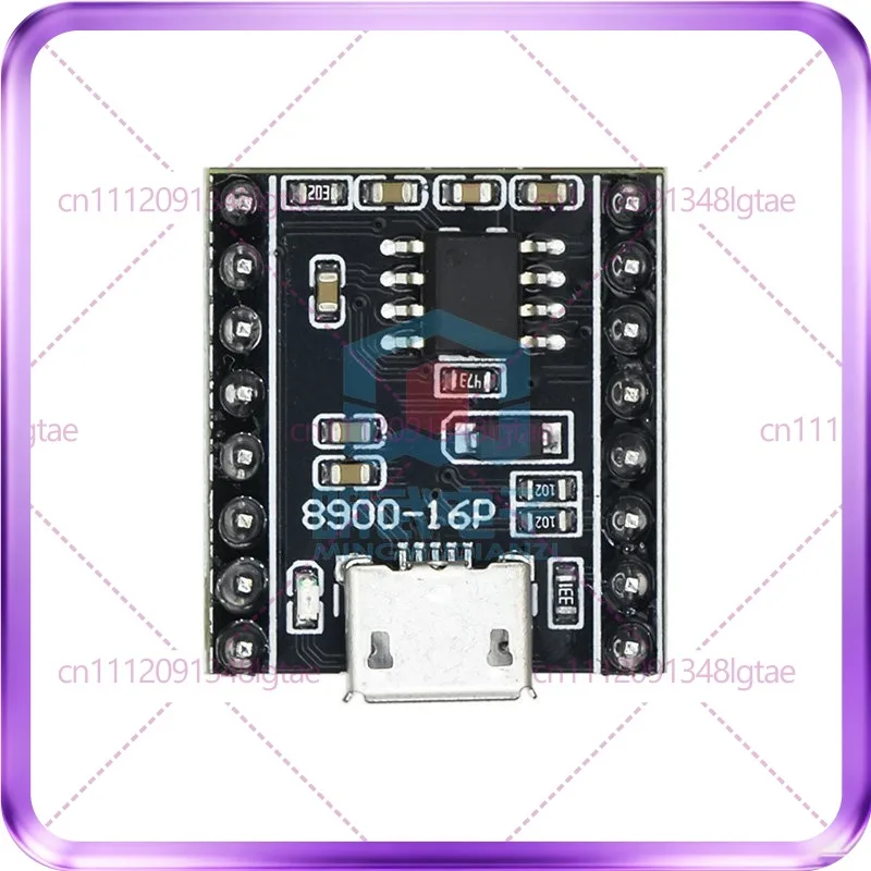 5-15pcs Voice broadcast module USB serial port MP3 recognition module JQ8900-16P