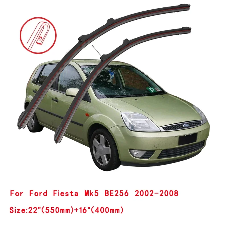 For Ford Fiesta 1995-2023 Car Windshield Wiper Blade Front Windscreen Brushes Washer Accessories Cleaning Replacement Parts - view 4