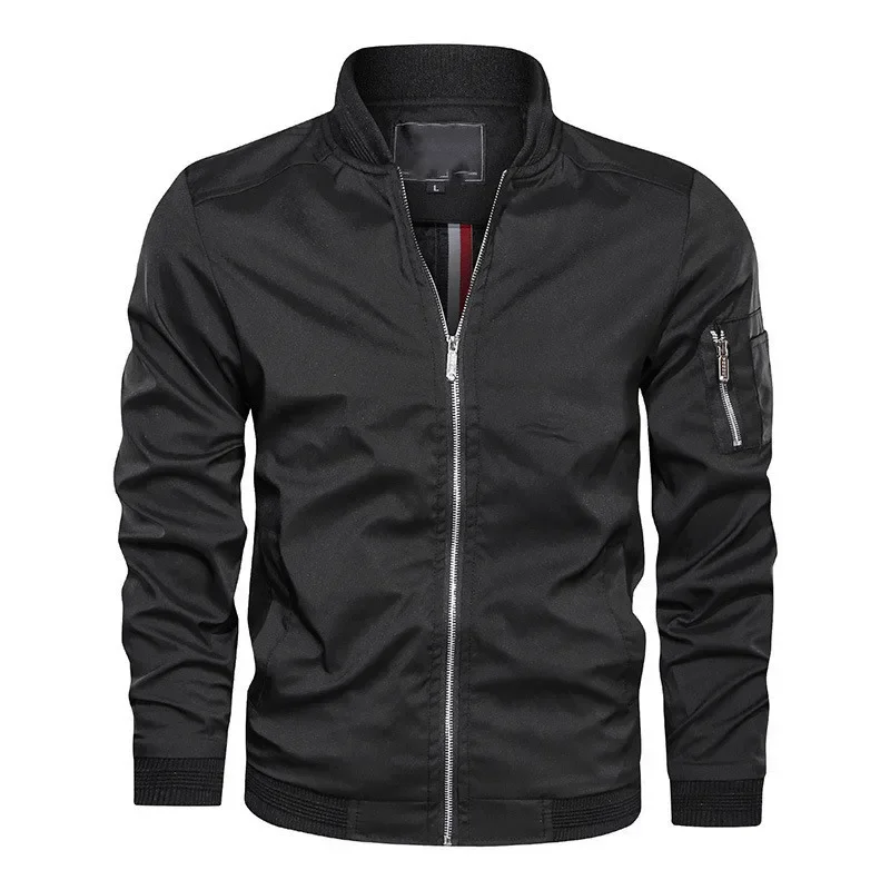 Chaquetas y abrigos de buena calidad para hombre, chaquetas casuales delgadas, prendas de vestir sólidas delgadas, talla 6XL, Primavera, nuevo