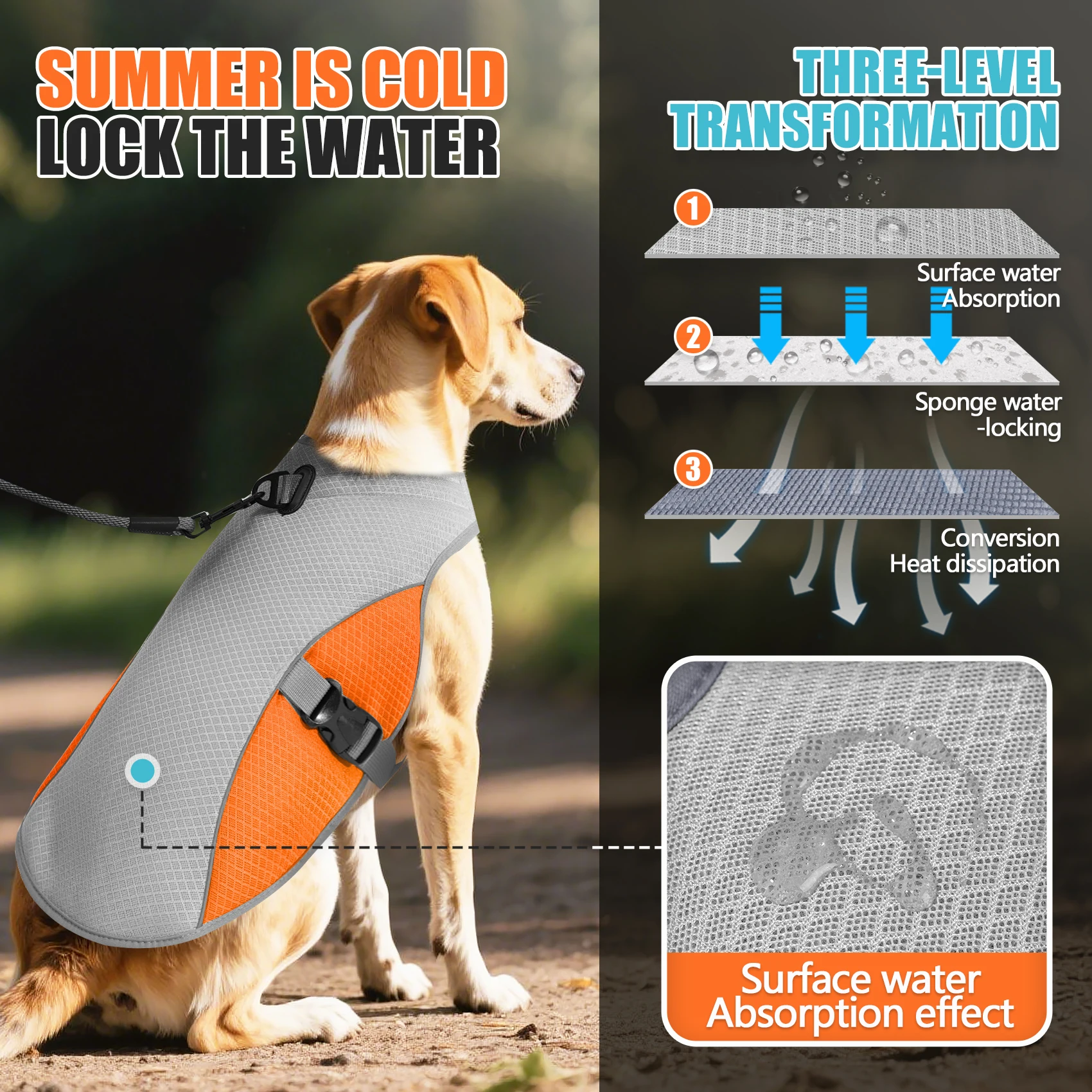 Cooling Dog Vest Harness 5