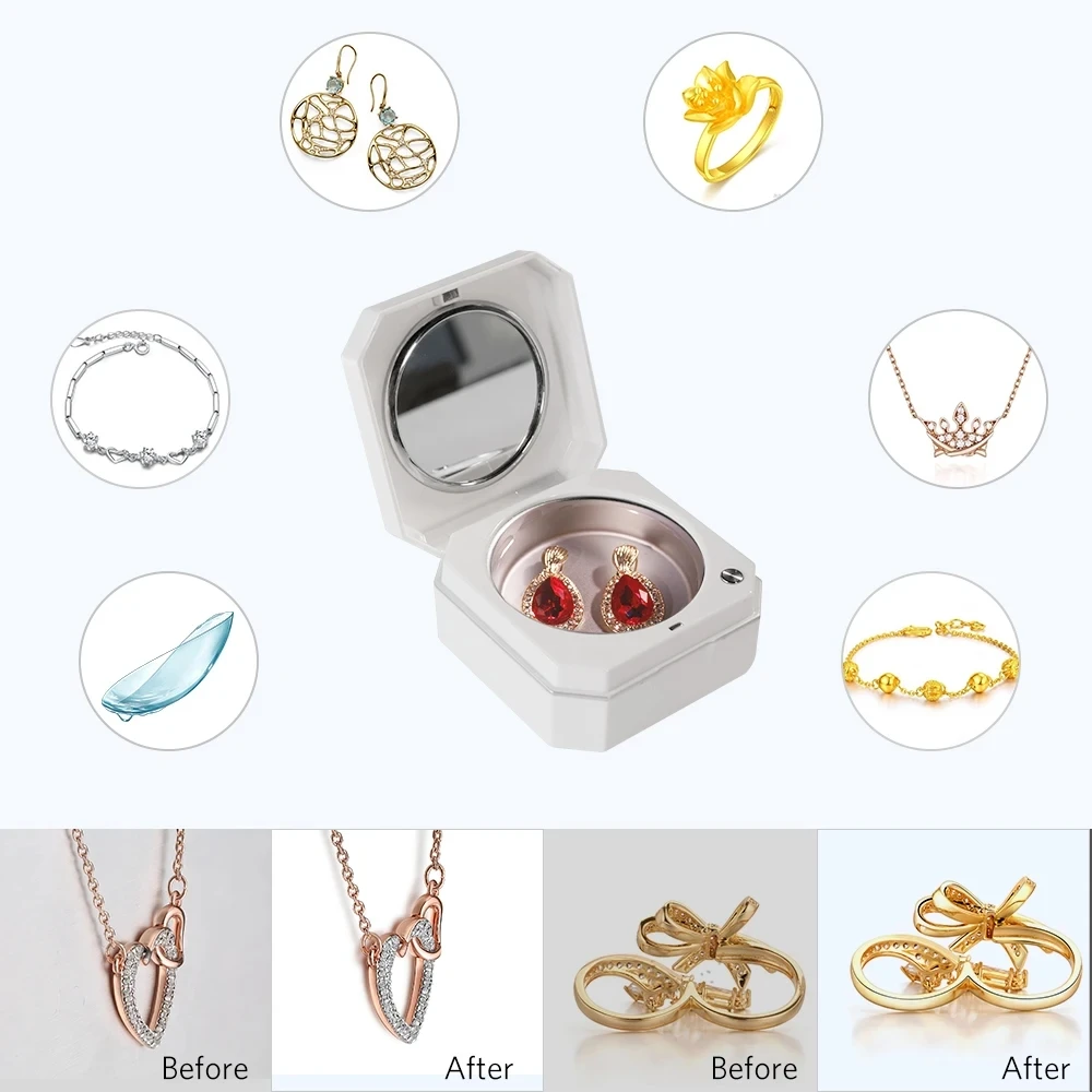 Mini-Ultraschall reinigungs maschine Smart Jewelry Kontaktlinse platine Ultraschall reinigungs maschine tragbarer Reinigungs tank