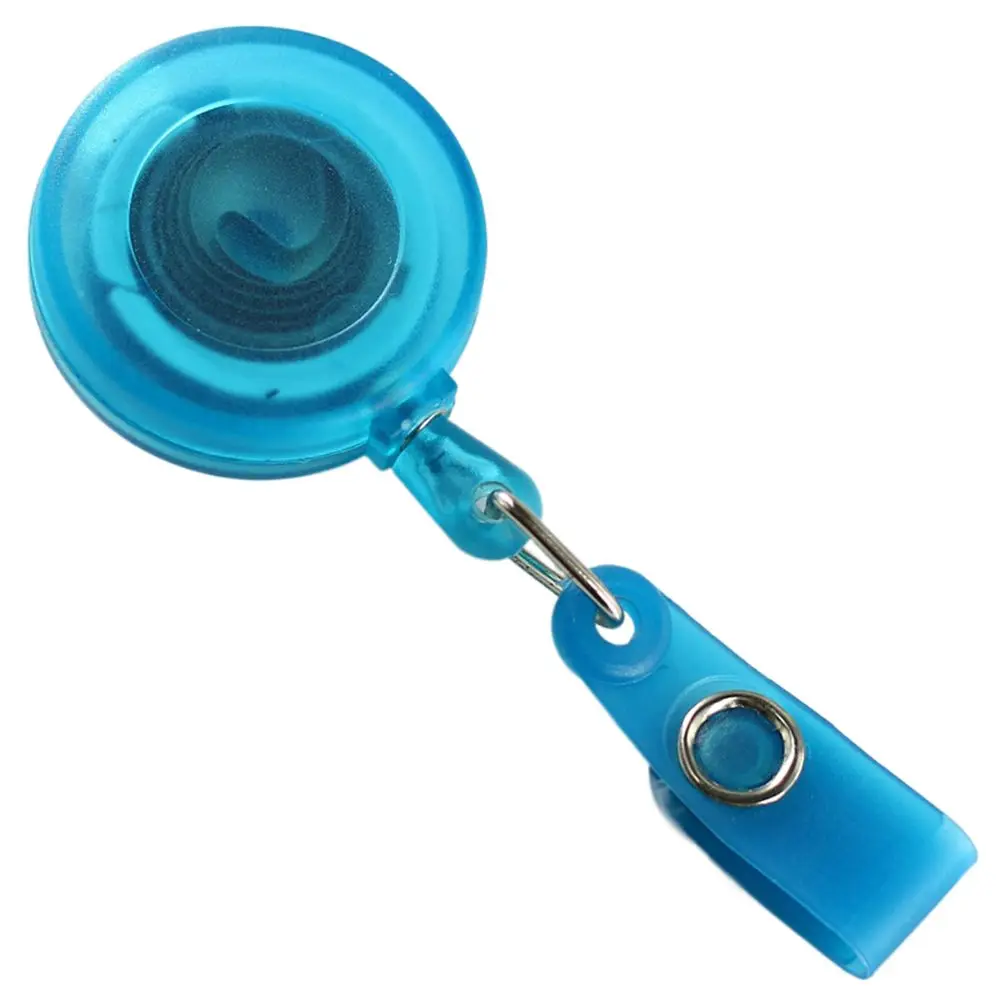 Belt Clip Retractable Badge Reel Anti-Lost Key Ring ID Card Holder Chest Card Keychain Easy-to-pull Buckle School Student
