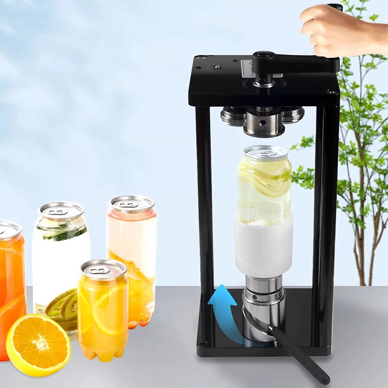 Compact Manual Rotary Can Sealer For Home Use - Seals 55mm Diameter Beverage Cans Seals Glass Jars/Aluminum Cans
