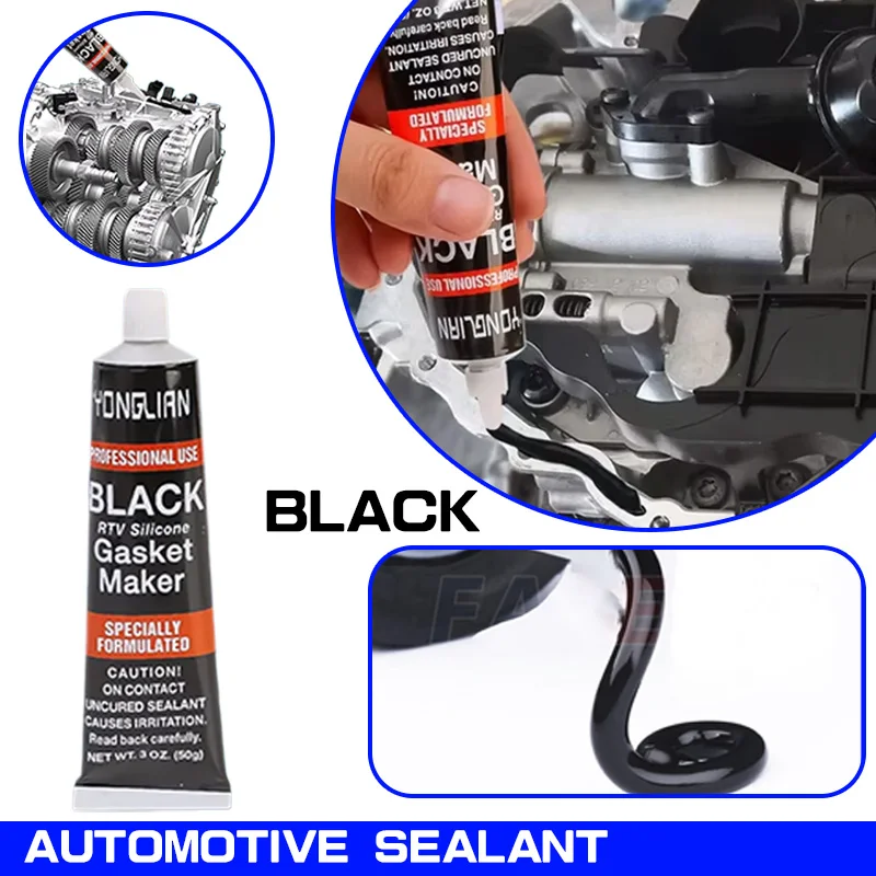 1/3/5/10pcs Car Black Sealant Silicone Rubber Waterproof  Oil-resistant Adhesive Glue Repair Sealer for Car Motorcycle Engine