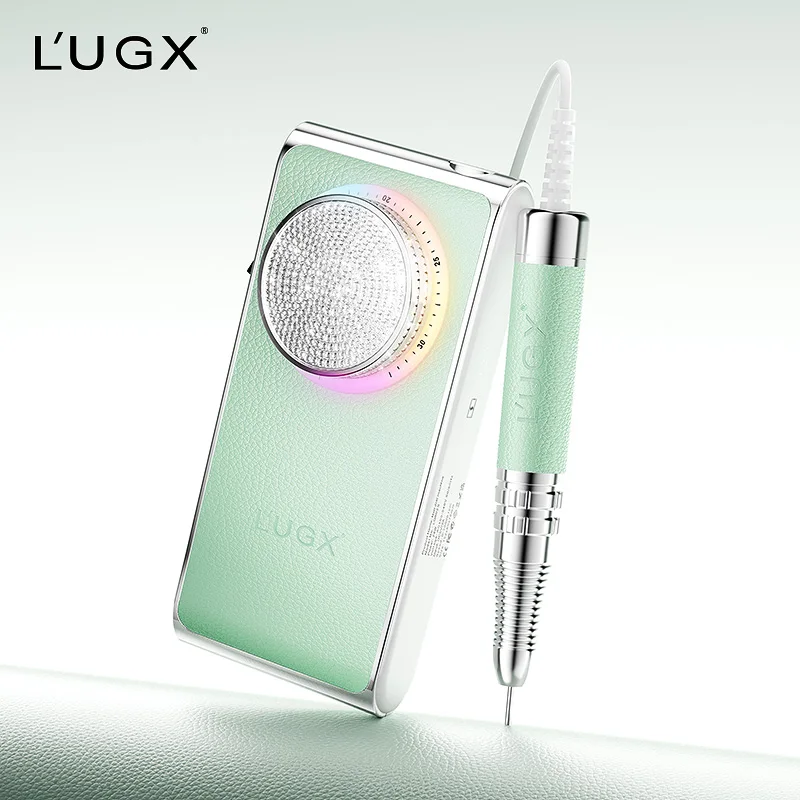 LUGX ใหม่ชาร์จ USB Brushless Diamond Pin พร้อมปุ่มความเร็วเพชรแบบพกพาเครื่องเจาะเล็บมืออาชีพ