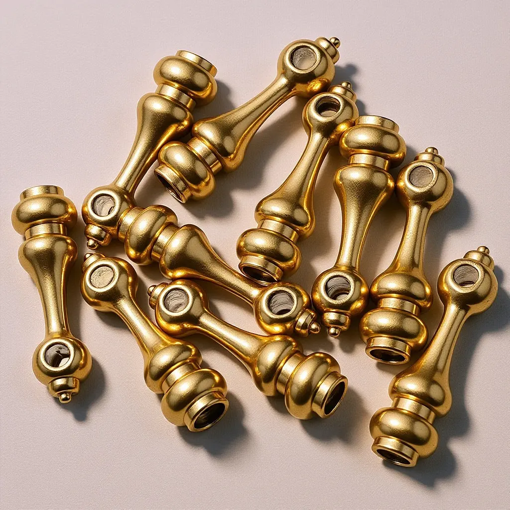 

10Pcs Zinc Alloy Furniture Rail Connectors Gourd Head Design for Glass Railing Cabinet Cart Fence Post Hardware Accessories
