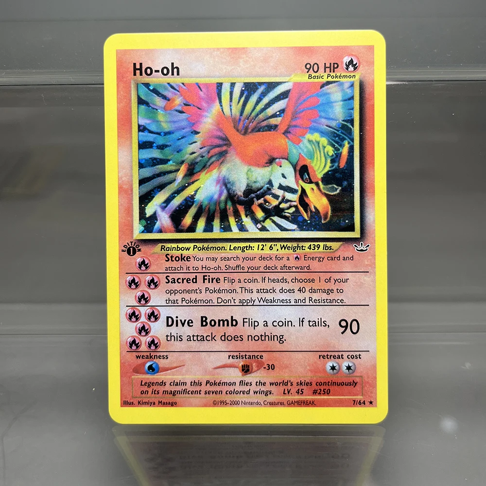 بطاقات PTCG Celebi Wigglytuff Electrode بطاقات رقائق واحدة Lugia Game Collection Cards PKM Jungle Series بطاقات الوكيل #2