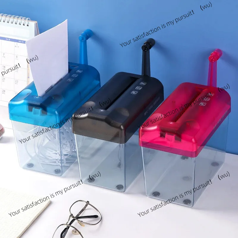 

Hand-Cranked Paper Shredder - Practical Small Tool for A4 & A6 Paper, Non-Electric Household Shredder