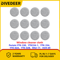 DIVEDEER 12-piece set of Intelligent Window Cleaner Gray Dirty Resistant Universal Window Cleaner Cloths