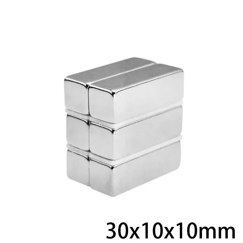 30x10x10 mm Super Strong Sheet Rare Earth Magnet 30x10x10mm Block Rectangular Neodymium Magnets N35 Magnet 30*10*10 mm