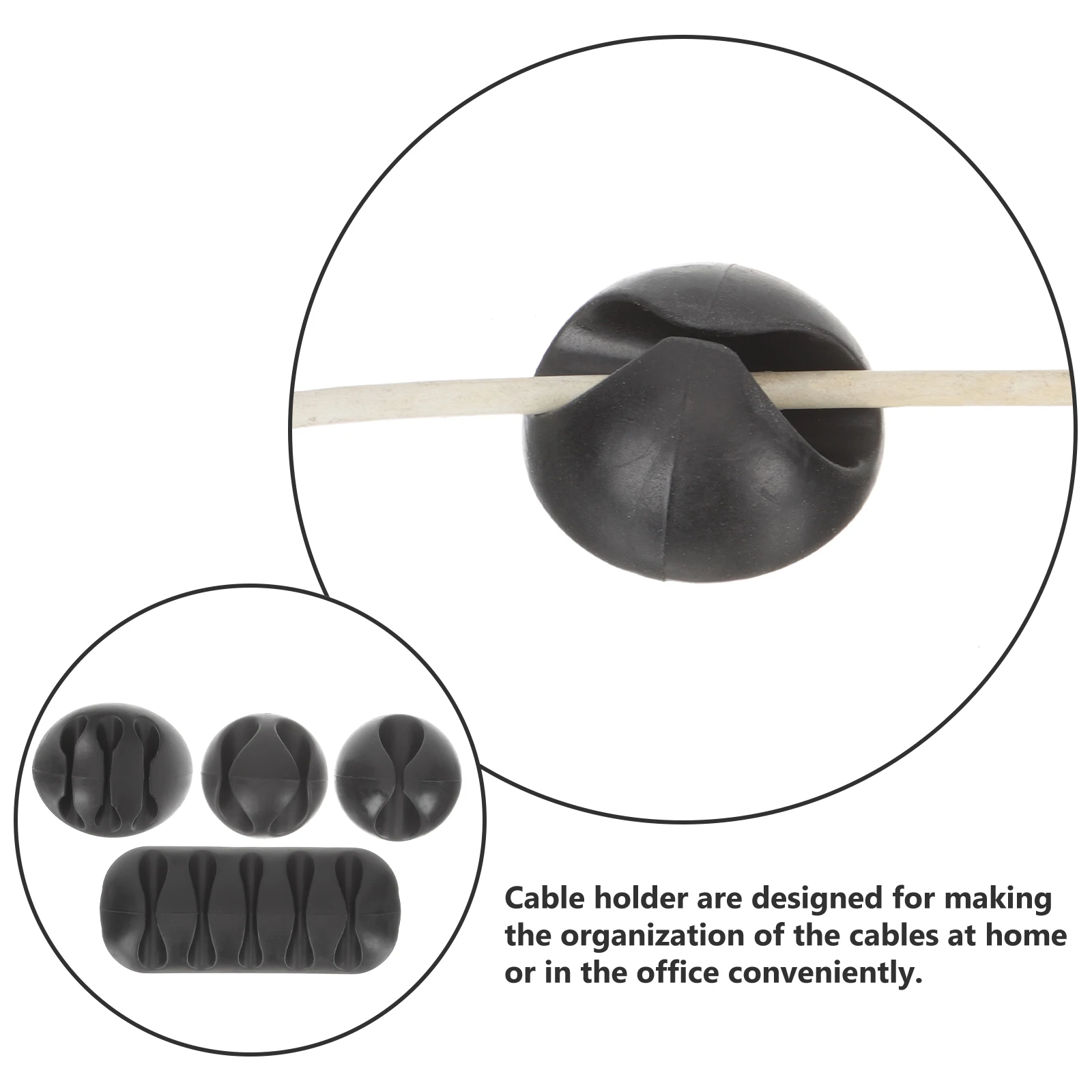 

16Pcs Compact Cable Organizer Adorable Wire Keeper for Home Office and Kitchen Appliance Cord Winder Wire Organizer