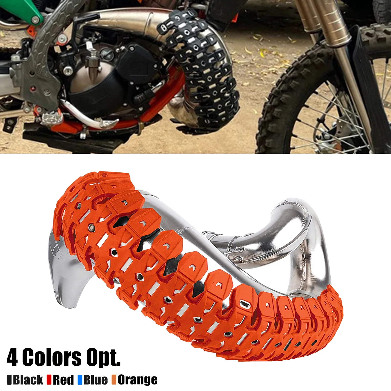 

NICECNC For KTM EXC 300 EXC 250 SX 125 XCW 300 For Beta RR 300 For Husqvarna TE 300 60CM Exhaust Heat Shield Muffler Protector