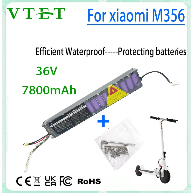 

2025 New Xiaomi Scooter M365 Lithium Battery 18650 36V 7800mAh, Range 40km, Large Capacity, Long Battery Life