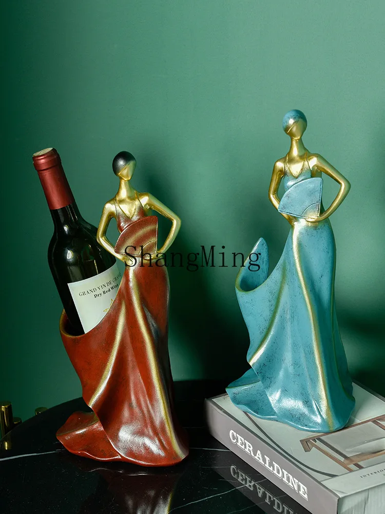 

PYH Home Furnishing Entrance Wine Cabinet Decorative Ornament Wholesale Taste Dining Table Wine Rack