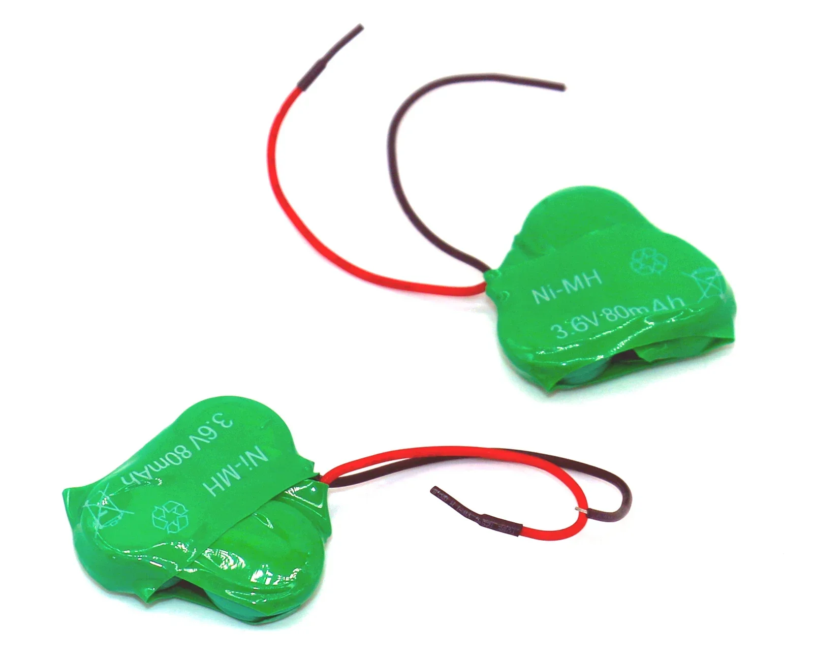 3x Ni-MH Rechargeable Battery 3.6V 40mAh 80mAh or 160mAh Button cells for CNC PLC Datachip Backup Power Toys LED Lights