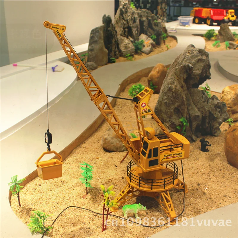 

6-канальный игрушечный кран с дистанционным управлением для мальчиков, модель инженерного автомобиля для тяжелой промышленности, цельный электрический кран для доставки, игрушка для детей