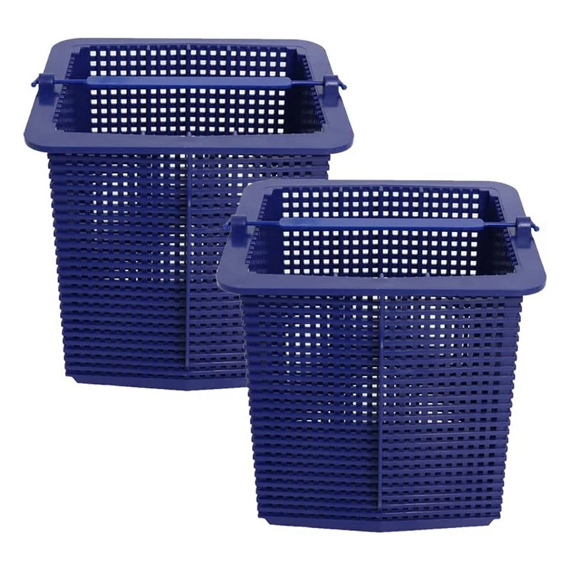 2 Pack Pool Skimmer Basket For Hayward Super Pump Pool Strainer Basket With Handles SP2607X10, SP1615X20 SPX1600M