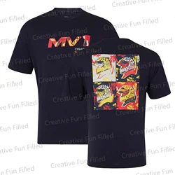 2024 New Arrival Summer Cotton Racing Max Verstappen Pop Art Driver Oversized Racing Tee Performance Shirts For Tops Kids/Adults