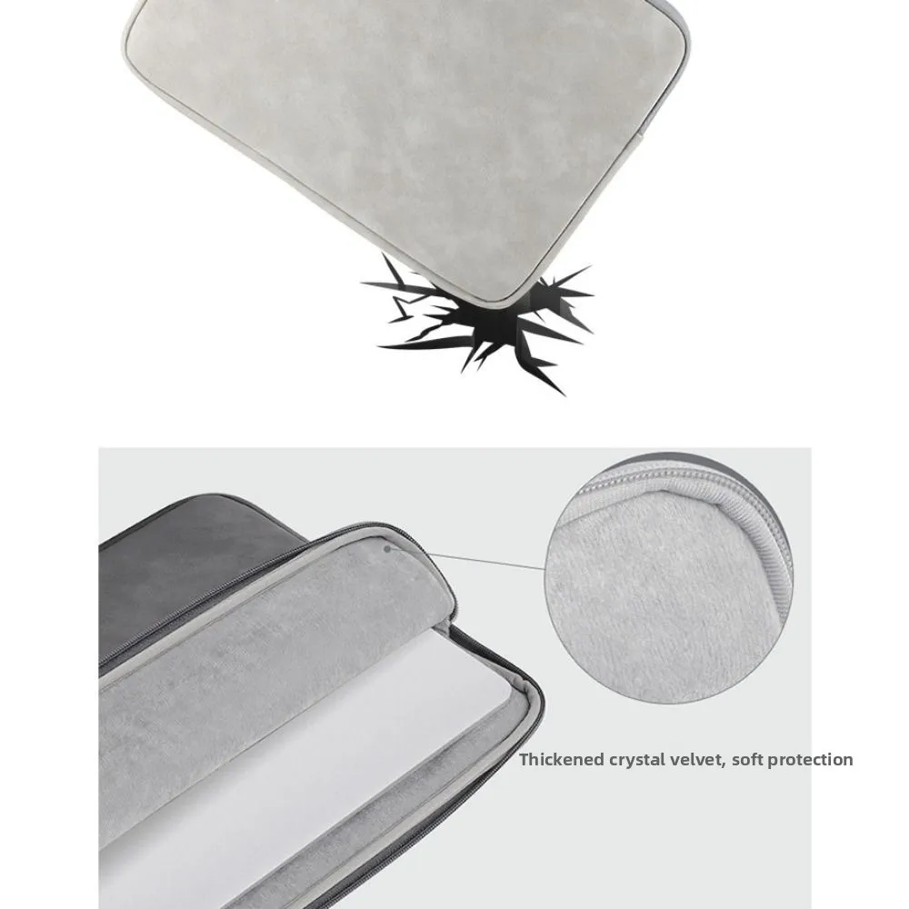 

Durable Portable Laptop Sleeve Bag Zipper Soft Laptop Case Shockproof Wear Resitant Notebook Pouch Work