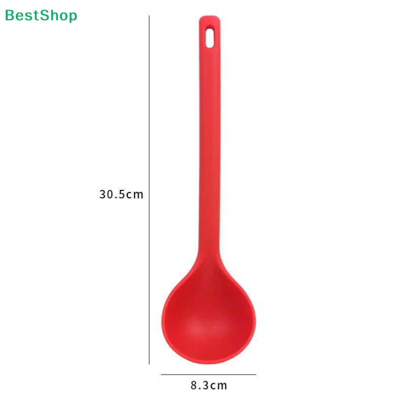 Heat Resistant Long-handled Silicone Soup Ladle BPA Free Durable for Serving Hot Pot Stew Porridge Kitchen Essentials view 6